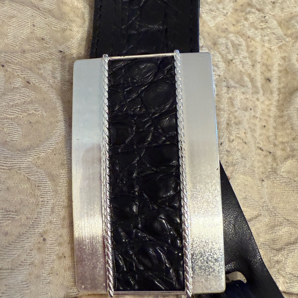 Golf belt  by Brighton Black and Brown Leather Belt